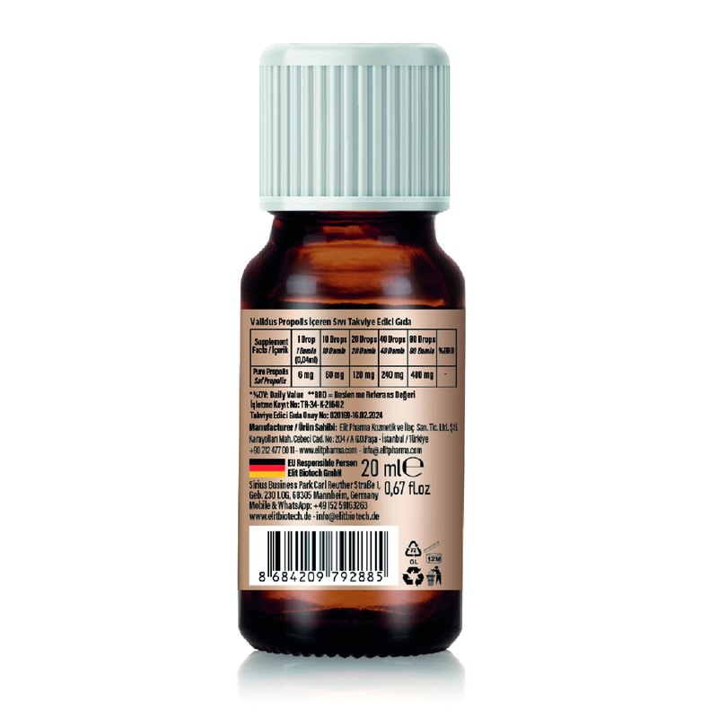 Validus Propolis 480 mg Drops 20 ml