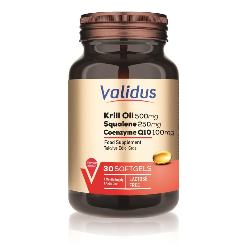 Validus Krill Oil 500 mg + Squalene 250 mg 30 Softgel