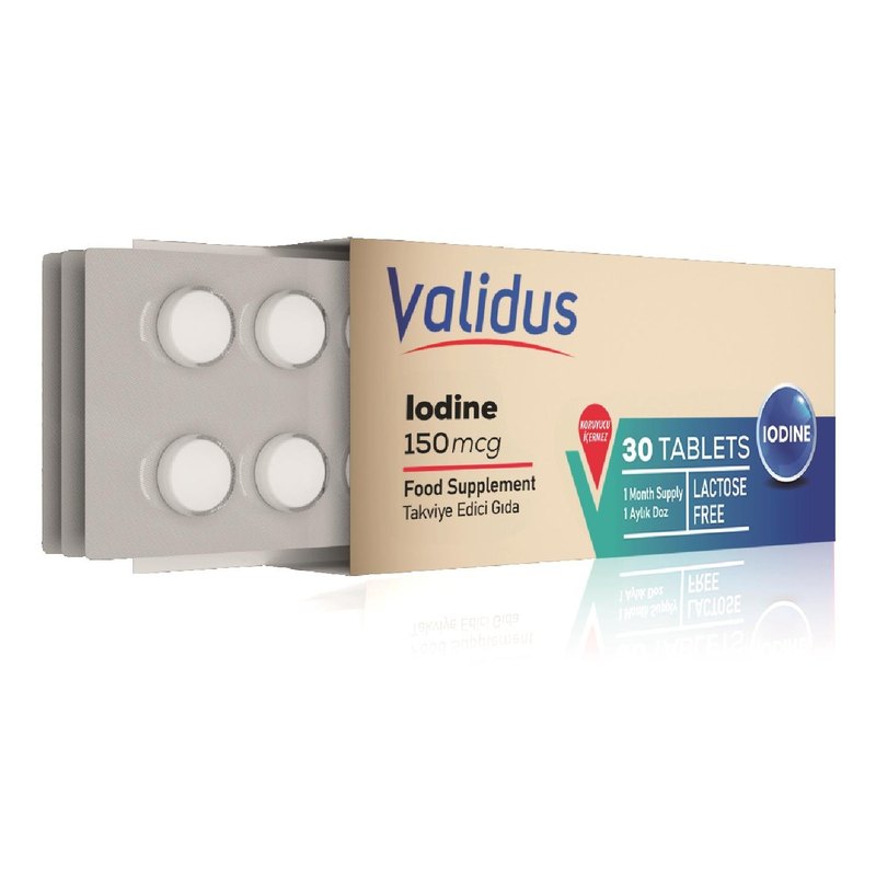 Validus Iodine 150 mcg 30 Blister Tablets