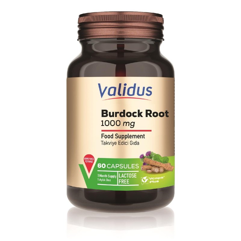 Validus Burdock Root 1000 mg 60 Capsules (Vcaps)
