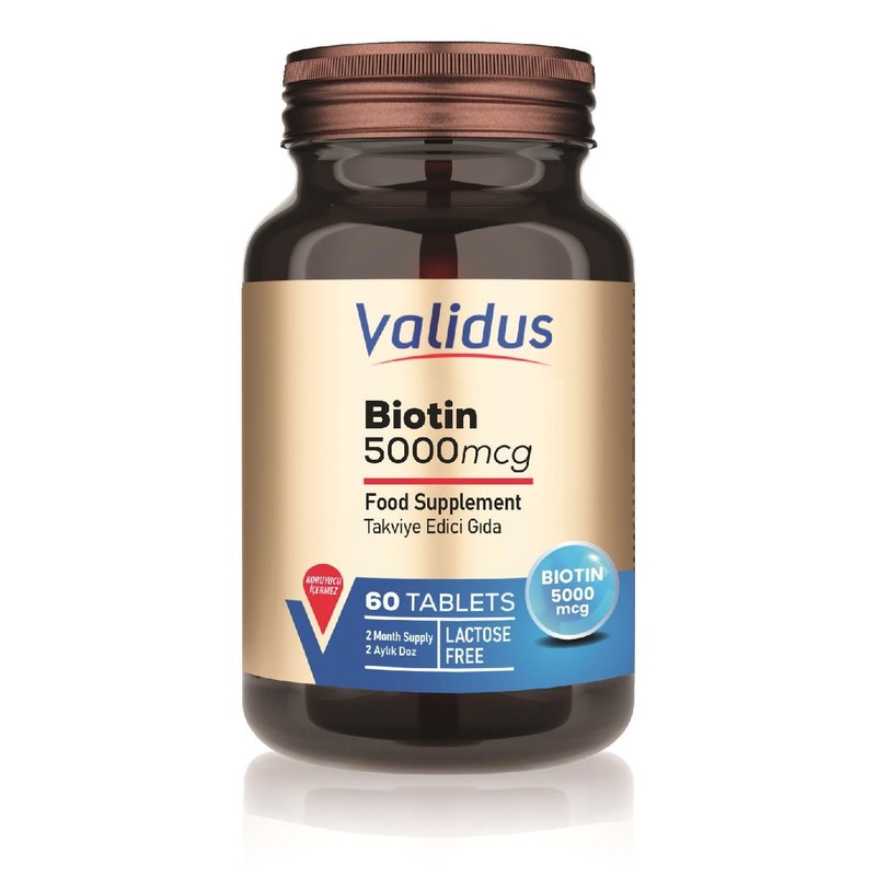 Validus Biotin 5000 mcg 60 Tablets