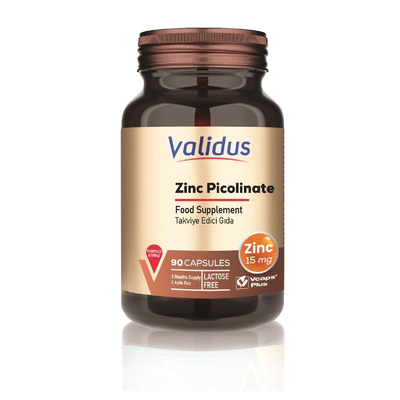 Validus Zinc Picolinate (Zinc 15 mg) 90 Capsules