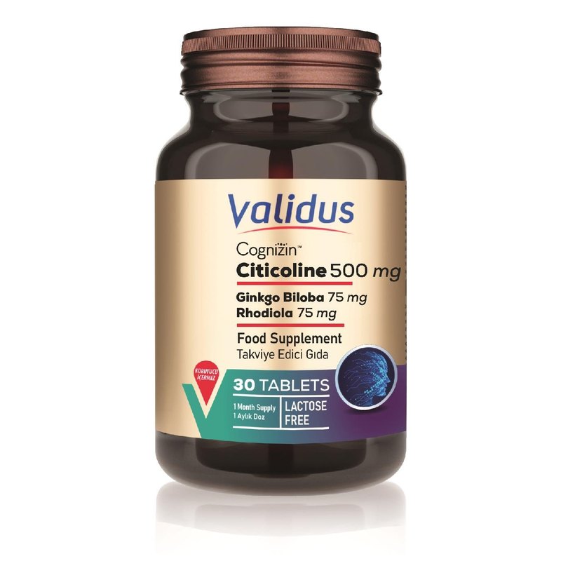 Validus Cognizin Citicoline 500 mg 30 Tablets