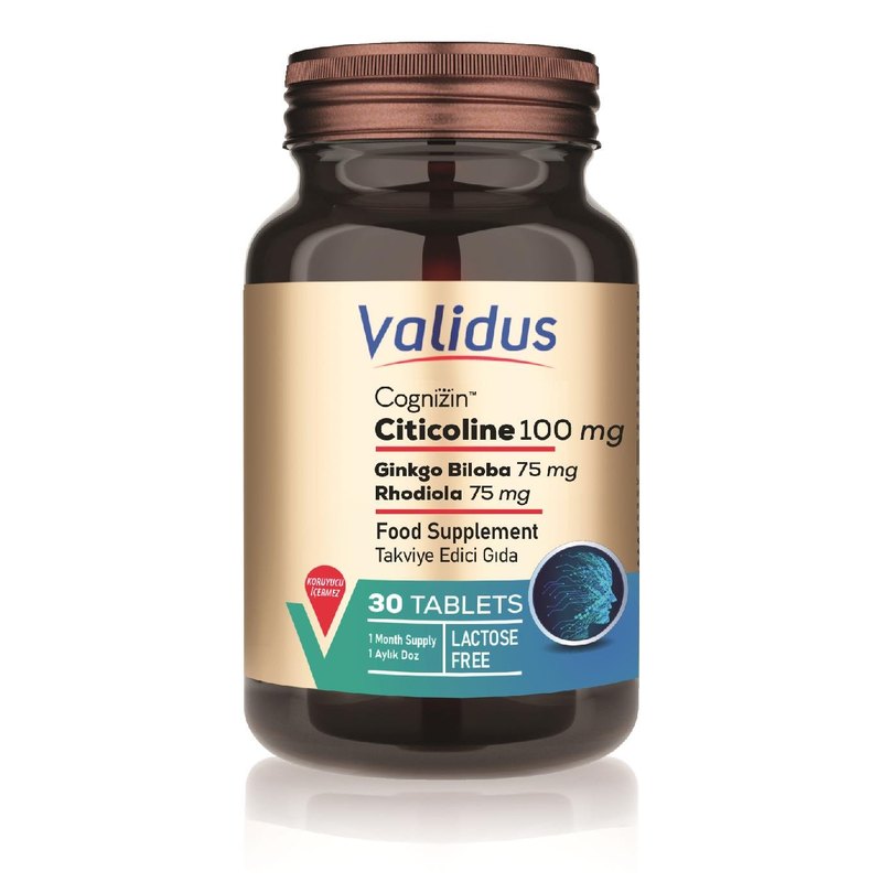 Validus Cognizin Citicoline 100 mg 30 Tablets