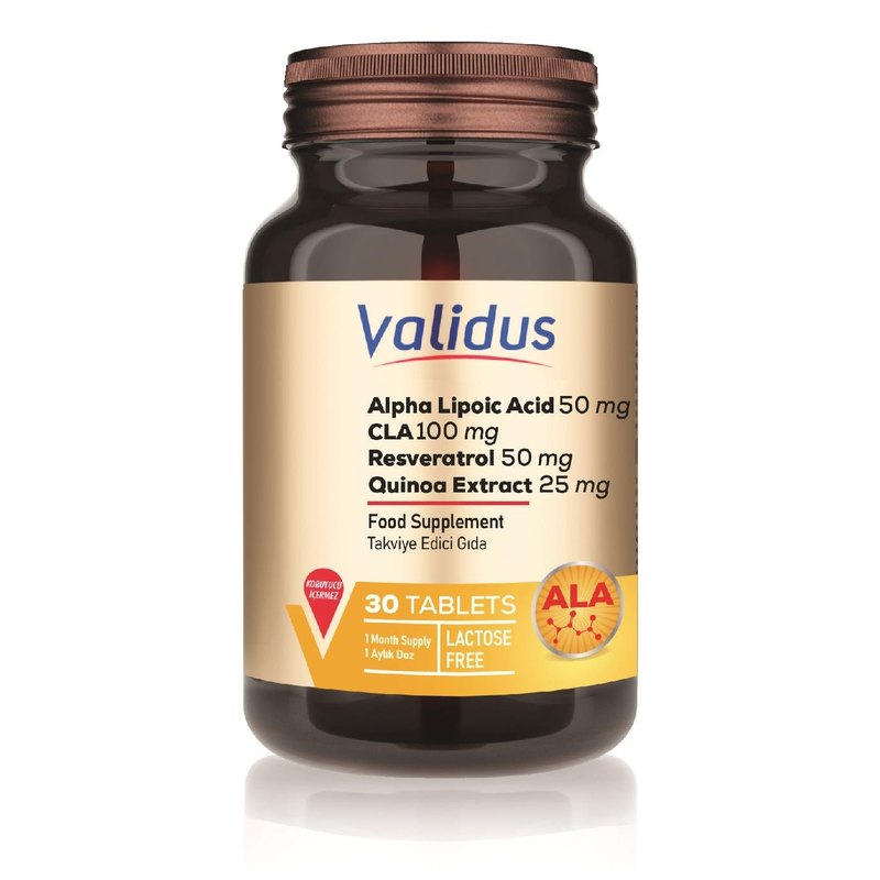 Validus Alfa Lipoic Acid + CLA + Resveratrol 30 Tablets