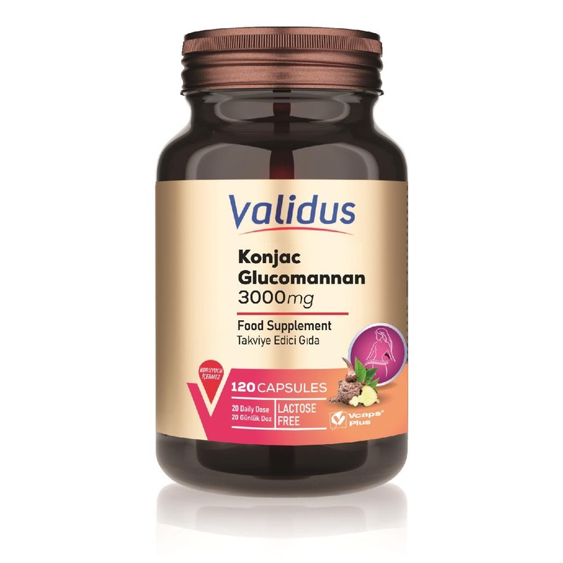 Validus Konjak Glukomannan 3000 mg 120 Capsules