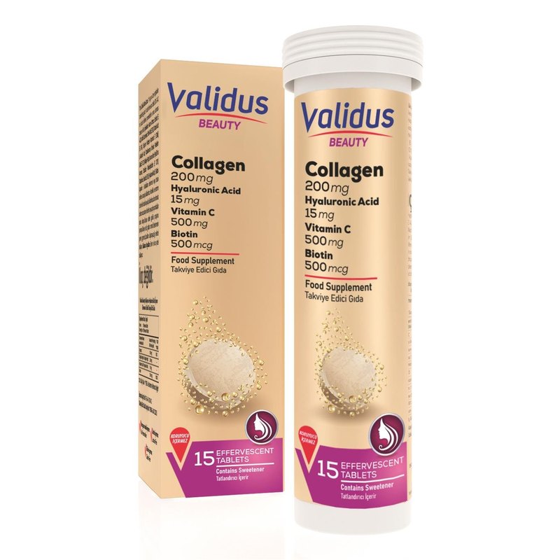 Validus Collagen Beauty 15 Effervescent Tablets