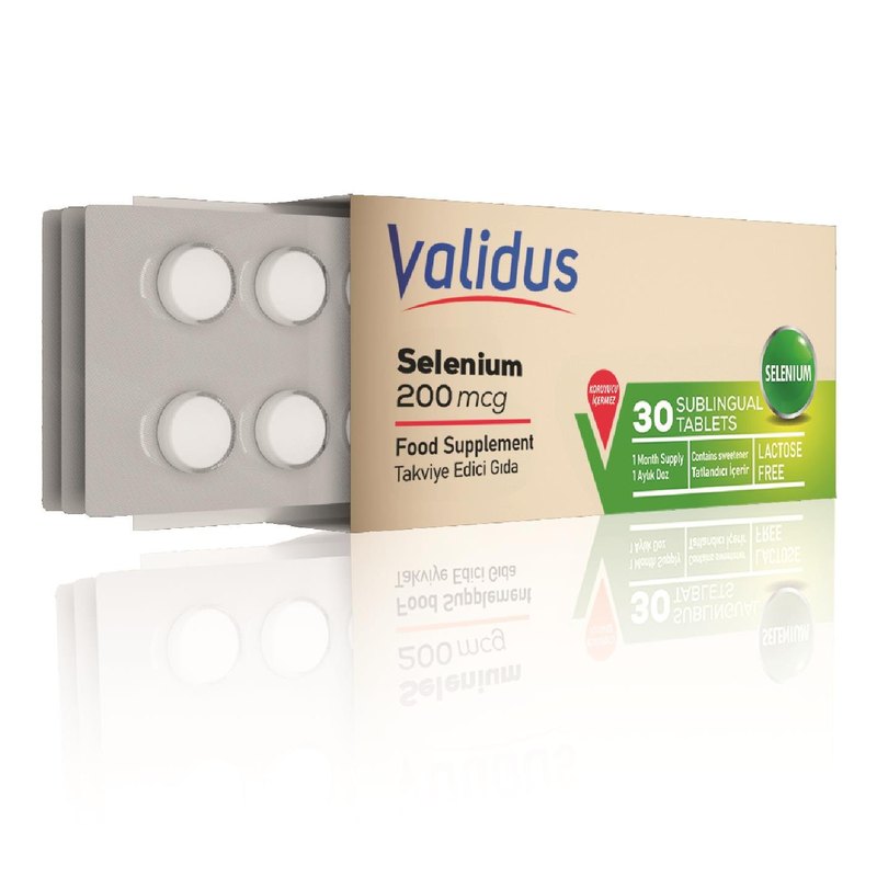 Validus Selenium 200 mcg 30 Sublingual Tablets