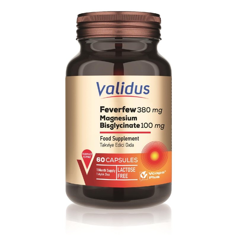 Validus Feverfew 380 mg 30 Capsules (Vcaps)