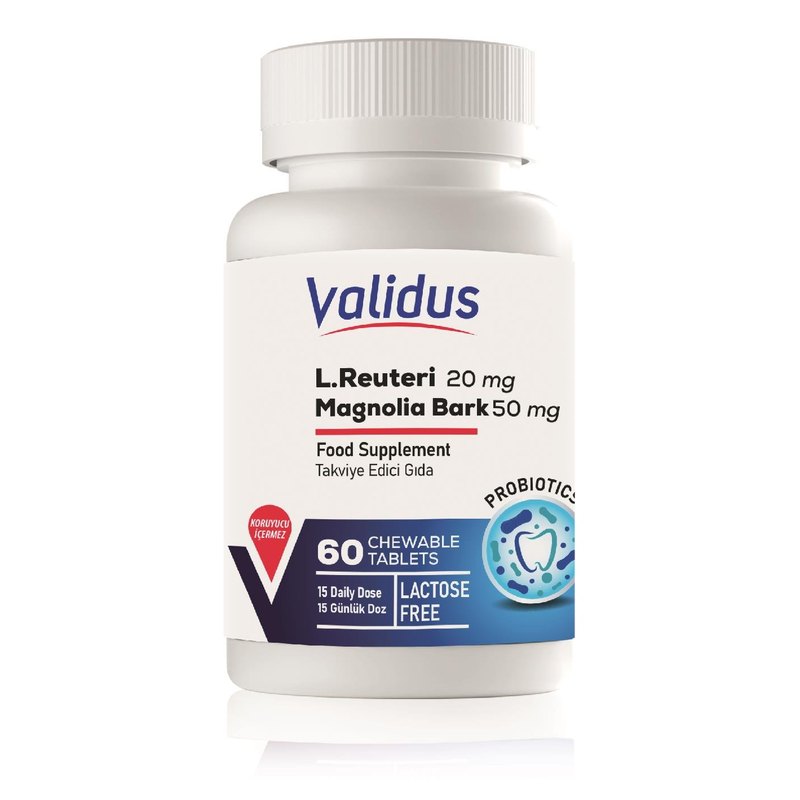 Validus Dental Probiotic + Magnolia Bark Extract 30 Chewable Tablets
