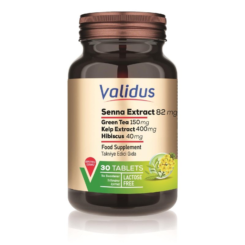 Validus Senna + Hibiscus + Green Tea + Kelp Extract 30 Tablets