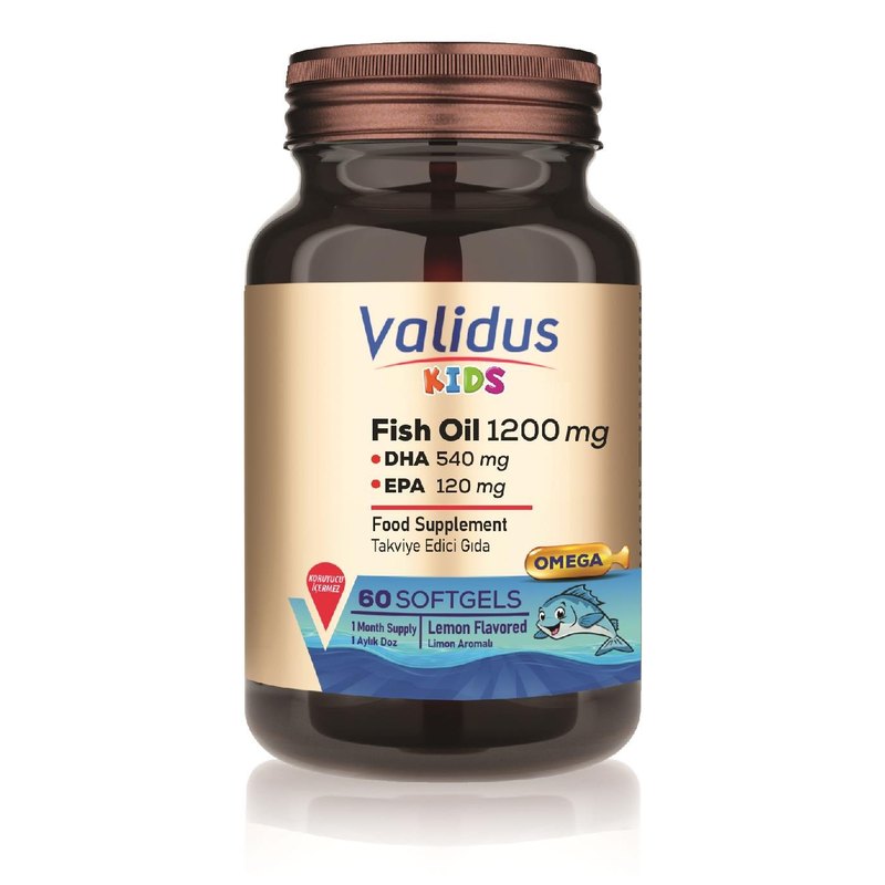 Validus Kids Fish Oil 1200 mg 60 Softgel
