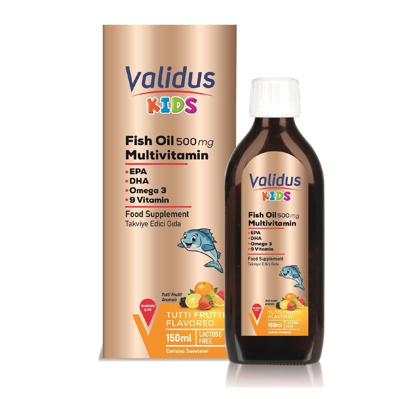 Validus Kids Fish Oil + Multivitamin 150 ml Syrup