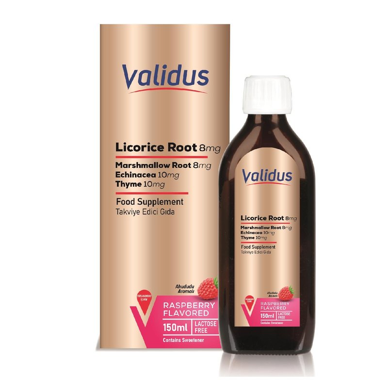Validus Licorice + Echinacea + Althea + Thyme 150 ml Syrup