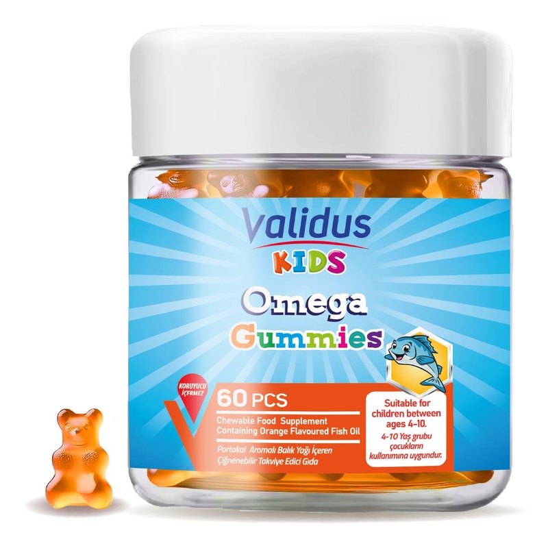 Validus Kids Omega 3 EPA 24 DHA 120 60 Gummy (Pectin)