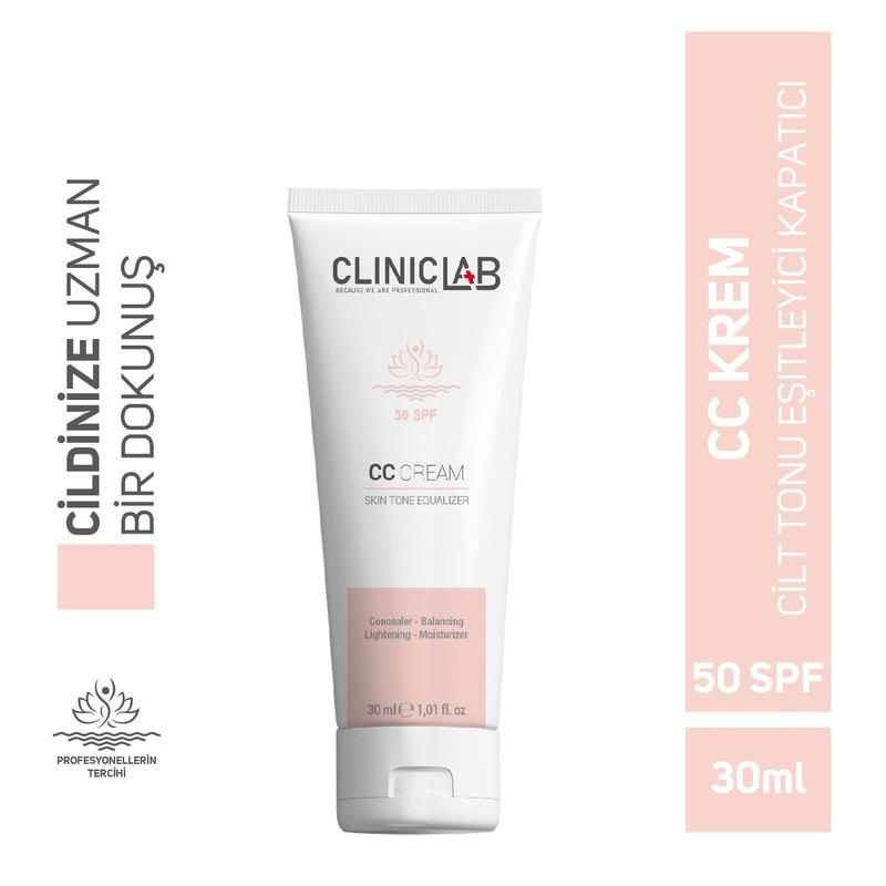 Cliniclab 50+Spf CC Renkli Güneş Kremi 30 mL