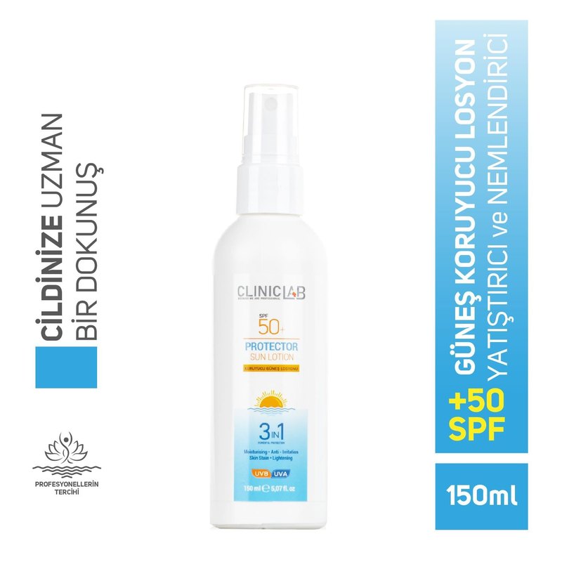 Cliniclab 50+Spf Koruyucu Güneş Losyonu 150 mL