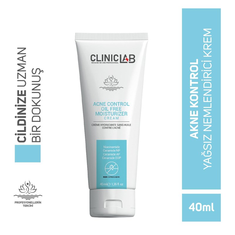 Cliniclab Akne Kontrol Yağsız Nemlendirici Krem 40 ml