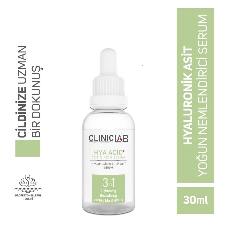ClinicLab Hyaluronik ve Folik Asit Serum 30 ml