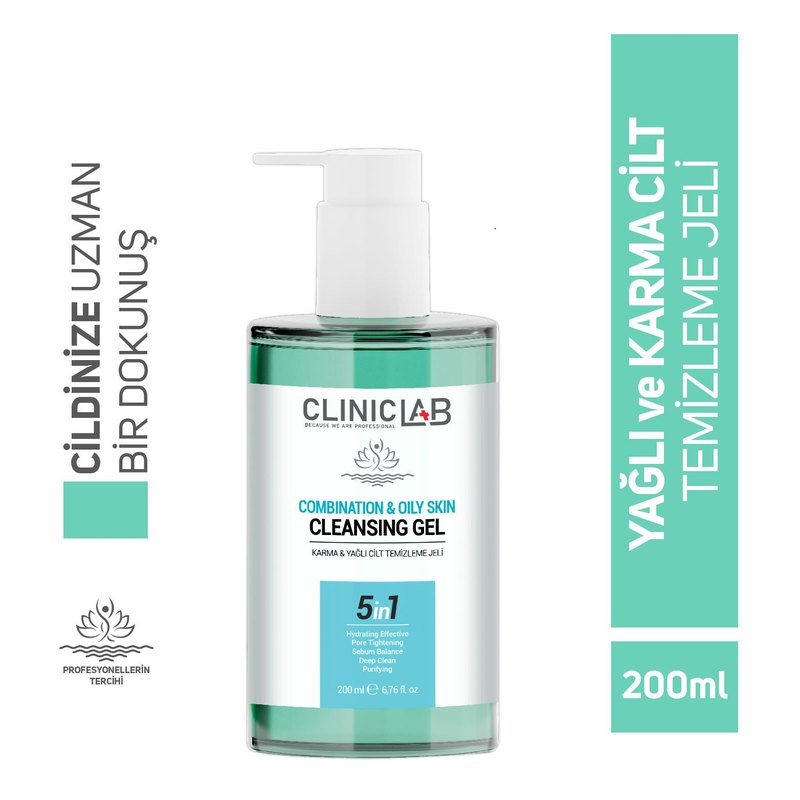 ClinicLab Karma ve Yağlı Cilt Temizleme Jeli 200 Ml