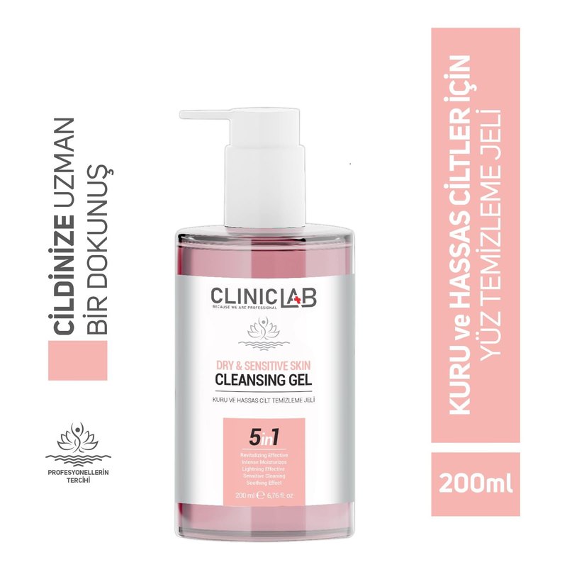 ClinicLab Kuru ve Hassas Cilt Temizleme Jeli 200 Ml