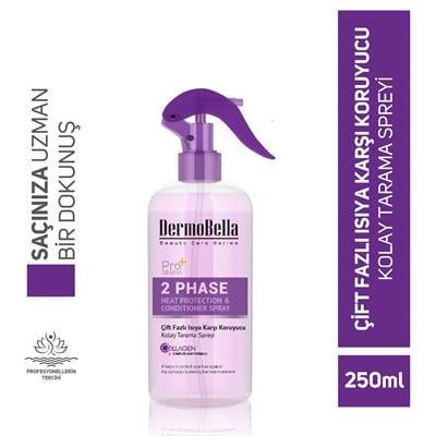 Dermobella Çift Fazlı Isı Karşı Koruyucu Kolay Tarama Spreyi 250 ml