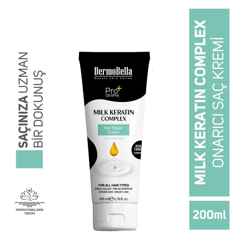 Dermobella Milk Keratin Complex Saç Kremi 200 ml