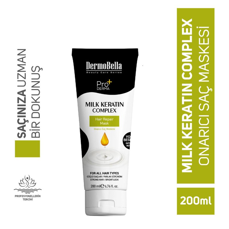Dermobella Milk Keratin Complex Saç Maskesi 200 ml