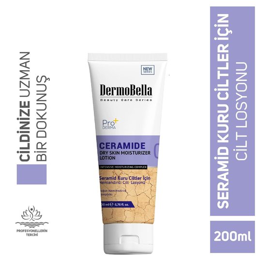 Dermobella Seramid Kuru Ciltler Için Nemlendirici Cilt Losyonu 200 ml