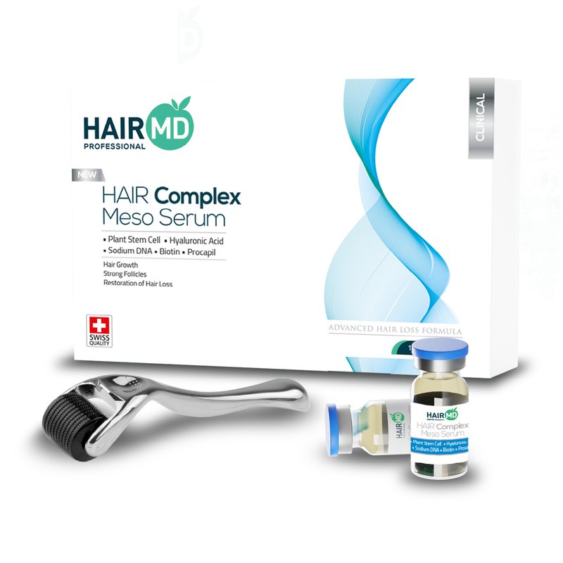 HairMD Clinical Hair Complex Meso Serum + Dermaroller Set
